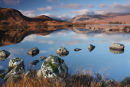 09-8139 The Black Mount Reflected in Lochan na h Achlaise Rannoch Moor Scotland